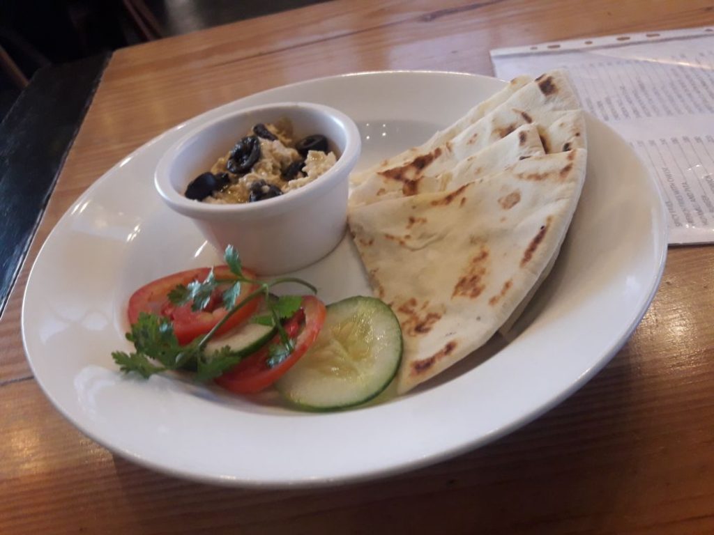 lunch plate with chapati salad and vegitable